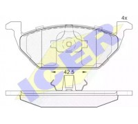 Комплект тормозных колодок, дисковый тормоз ICER 181184 181184 ICER - купить в магазине запчастей по Украине
