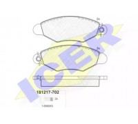 Комплект тормозных колодок, дисковый тормоз ICER 181217-702 181217702 ICER - купить в магазине запчастей по Украине