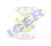 Комплект тормозных колодок, дисковый тормоз ICER 181249 181249 ICER - купить в магазине запчастей по Украине
