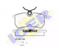 Комплект тормозных колодок, дисковый тормоз ICER 181265-700 181265700 ICER - купить в магазине запчастей по Украине