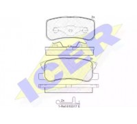 Комплект тормозных колодок, дисковый тормоз ICER 181375 181375 ICER - купить в магазине запчастей по Украине