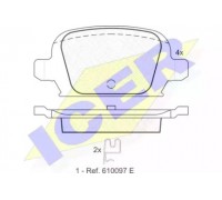 Комплект тормозных колодок, дисковый тормоз ICER 181385 181385 ICER - купить в магазине запчастей по Украине