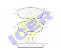 Комплект тормозных колодок, дисковый тормоз ICER 181508 181508 ICER - купить в магазине запчастей по Украине
