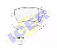 Комплект тормозных колодок, дисковый тормоз ICER 181534-700 181534700 ICER - купить в магазине запчастей по Украине
