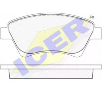 Комплект тормозных колодок, дисковый тормоз ICER 181579 181579 ICER - купить в магазине запчастей по Украине