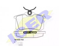 Комплект тормозных колодок, дисковый тормоз ICER 181650-703 181650703 ICER - купить в магазине запчастей по Украине