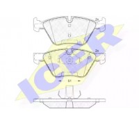 Комплект тормозных колодок, дисковый тормоз ICER 181683 181683 ICER - купить в магазине запчастей по Украине
