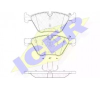 Комплект тормозных колодок, дисковый тормоз ICER 181683-203 181683203 ICER - купить в магазине запчастей по Украине