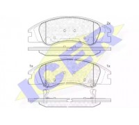 Комплект тормозных колодок, дисковый тормоз ICER 181708 181708 ICER - купить в магазине запчастей по Украине
