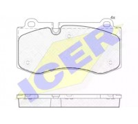 Комплект тормозных колодок, дисковый тормоз ICER 181796 181796 ICER - купить в магазине запчастей по Украине