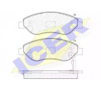 Комплект тормозных колодок, дисковый тормоз ICER 181850 181850 ICER - купить в магазине запчастей по Украине