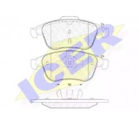 Комплект тормозных колодок, дисковый тормоз ICER 181859 181859 ICER - купить в магазине запчастей по Украине