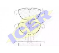 Комплект тормозных колодок, дисковый тормоз ICER 181863 181863 ICER - купить в магазине запчастей по Украине