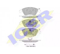 Комплект тормозных колодок, дисковый тормоз ICER 181865 181865 ICER - купить в магазине запчастей по Украине