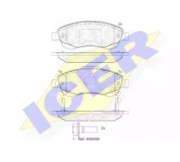 Комплект тормозных колодок, дисковый тормоз ICER 181887 181887 ICER - купить в магазине запчастей по Украине