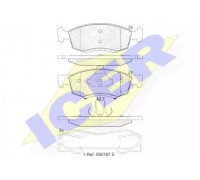 Комплект тормозных колодок, дисковый тормоз ICER 181924 181924 ICER - купить в магазине запчастей по Украине