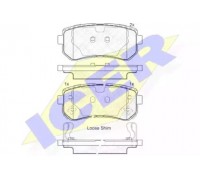 Комплект тормозных колодок, дисковый тормоз ICER 181948 181948 ICER - купить в магазине запчастей по Украине