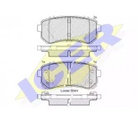 Комплект тормозных колодок, дисковый тормоз ICER 181955 181955 ICER - купить в магазине запчастей по Украине