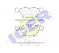 Комплект тормозных колодок, дисковый тормоз ICER 182002 182002 ICER - купить в магазине запчастей по Украине