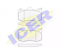 Комплект тормозных колодок, дисковый тормоз ICER 182009 182009 ICER - купить в магазине запчастей по Украине