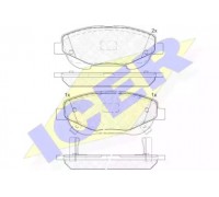 Комплект тормозных колодок, дисковый тормоз ICER 182022 182022 ICER - купить в магазине запчастей по Украине