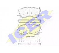 Комплект тормозных колодок, дисковый тормоз ICER 182035 182035 ICER - купить в магазине запчастей по Украине