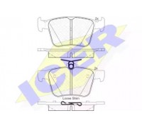 Комплект тормозных колодок, дисковый тормоз ICER 182098 182098 ICER - купить в магазине запчастей по Украине