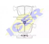 Комплект тормозных колодок, дисковый тормоз ICER 182099 182099 ICER - купить в магазине запчастей по Украине