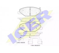 Комплект тормозных колодок, дисковый тормоз ICER 182110 182110 ICER - купить в магазине запчастей по Украине