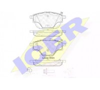 Комплект тормозных колодок, дисковый тормоз ICER 182161 182161 ICER - купити в магазині запчастин по Україні