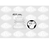 Комплект пылника, приводной вал SASIC 1900003 1900003 SASIC - купить в магазине запчастей по Украине