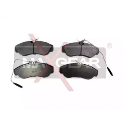 Комплект тормозных колодок, дисковый тормоз 190663 MAXGEAR - купити в магазині запчастин по Україні