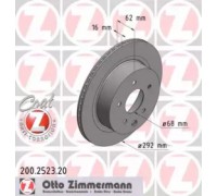 Тормозной диск ZIMMERMANN 200.2523.20 200252320 ZIMMERMANN - купити в магазині запчастин по Україні