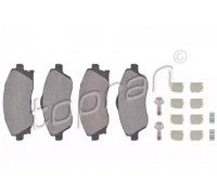 Комплект тормозных колодок, дисковый тормоз TOPRAN 206 128 206128 TOPRAN - купить в магазине запчастей по Украине