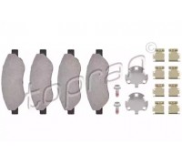 Комплект тормозных колодок, дисковый тормоз TOPRAN 207 644 207644 TOPRAN - купить в магазине запчастей по Украине