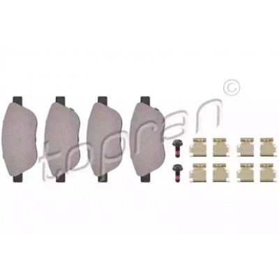 Комплект тормозных колодок, дисковый тормоз 207645 TOPRAN - купить в магазине запчастей по Украине