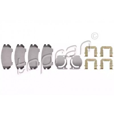 Комплект тормозных колодок, дисковый тормоз 207650 TOPRAN - купить в магазине запчастей по Украине