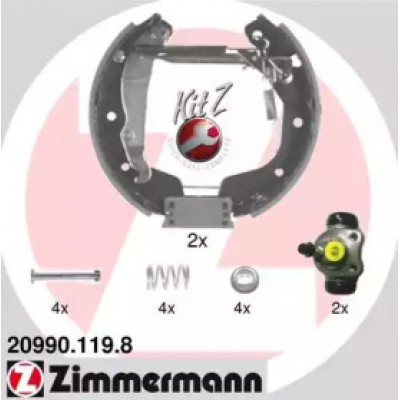 Комплект тормозных колодок 209901198 ZIMMERMANN - купить в магазине запчастей по Украине