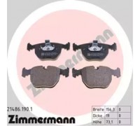 Комплект тормозных колодок, дисковый тормоз ZIMMERMANN 21486.190.1 214861901 ZIMMERMANN - купить в магазине запчастей по Украине