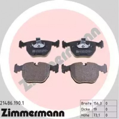 Комплект тормозных колодок, дисковый тормоз 214861901 ZIMMERMANN - купить в магазине запчастей по Украине