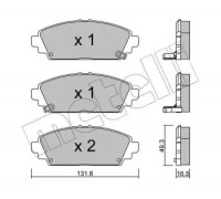 Комплект тормозных колодок, дисковый тормоз METELLI 22-0463-0 2204630 METELLI - купити в магазині запчастин по Україні