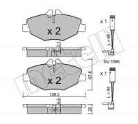 Комплект тормозных колодок, дисковый тормоз METELLI 22-0562-0K 2205620K METELLI - купить в магазине запчастей по Украине