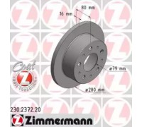 Тормозной диск ZIMMERMANN 230.2372.20 230237220 ZIMMERMANN - купить в магазине запчастей по Украине