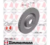 Тормозной диск ZIMMERMANN 230.2380.20 230238020 ZIMMERMANN - купить в магазине запчастей по Украине