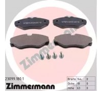Комплект тормозных колодок, дисковый тормоз ZIMMERMANN 23099.180.1 230991801 ZIMMERMANN - купить в магазине запчастей по Украине