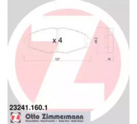 Комплект тормозных колодок, дисковый тормоз ZIMMERMANN 23241.160.1 232411601 ZIMMERMANN - купить в магазине запчастей по Украине