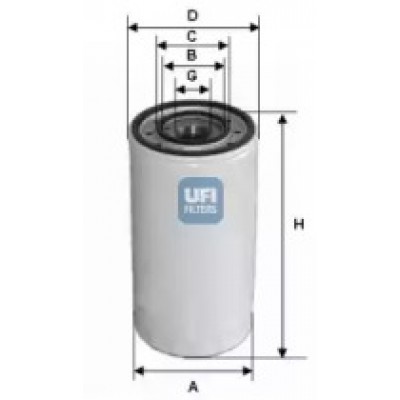 Масляный фильтр 2330300 UFI - купить в магазине запчастей по Украине