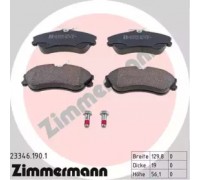 Комплект тормозных колодок, дисковый тормоз ZIMMERMANN 23346.190.1 233461901 ZIMMERMANN - купить в магазине запчастей по Украине