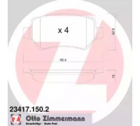 234171502 ZIMMERMANN - купить в магазине запчастей по Украине
