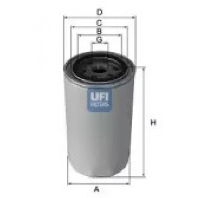 Масляный фильтр 2344000 UFI - купить в магазине запчастей по Украине